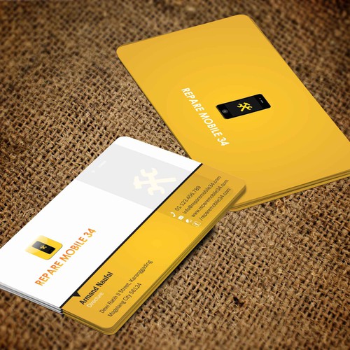 Creer carte de visite reparation smartphone et tablette | Business card ...