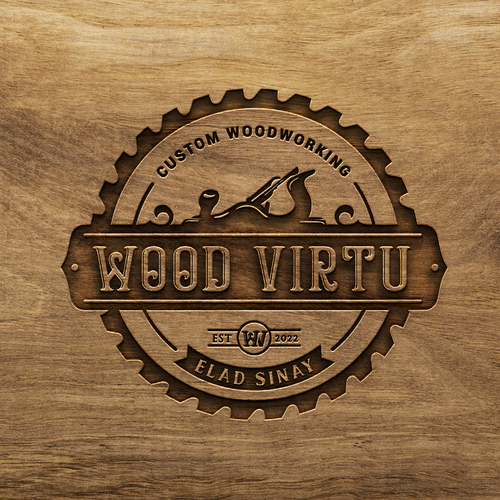 design a custom modern woodworking logo Design réalisé par >>Jelena<<