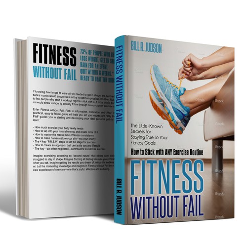 Cover for a fitness motivation book Design by Iva23