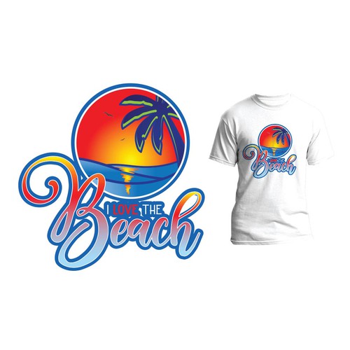 [GUARANTEED] Beach-themed tee-shirt Design by asset-design