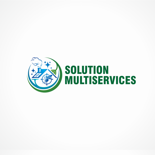 Modern, Masculine, Electronics Logo Design for Multiservice, Multi