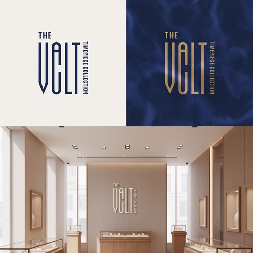 The Vault | Timepiece Collection Logo Contest Design by MORA™