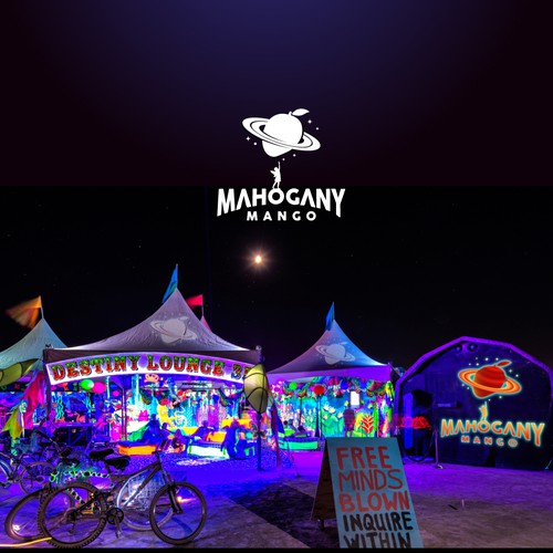 Mahogany Mango, Glow in the Dark Supplies, Festival, Glamping/Camping and Kids Room Fun Market Design by Higher Graphics