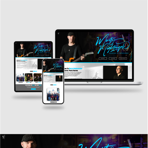 Dynamic DJ & Musician needs a website for weddings & corporate entertainment Design by THEREDHELMET