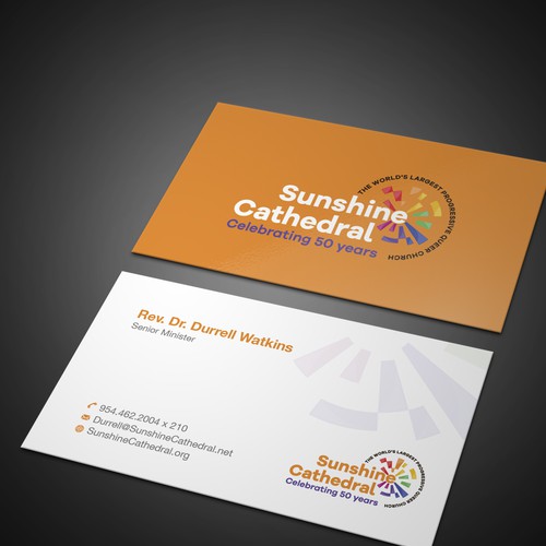 Business Card for Growing Progressing LGBTQ Church Design by CurveSky™ ☑️