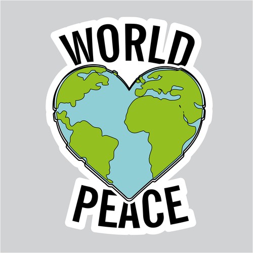 Design A Sticker That Embraces The Season and Promotes Peace Design by mindtrickattack