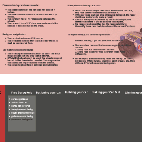 New website design for pinewood pro | Web page design contest | 99designs