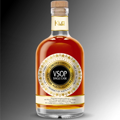 Classic & very premium Australian brandy label Design by Debdutta*