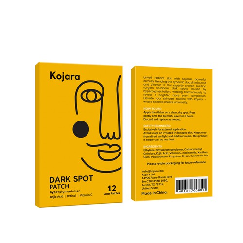 DARK SPOT PATCH PACKAGING Design by Rajith Shantha