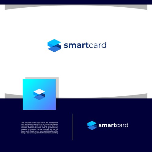Designs logo branding for new digital business card app logo