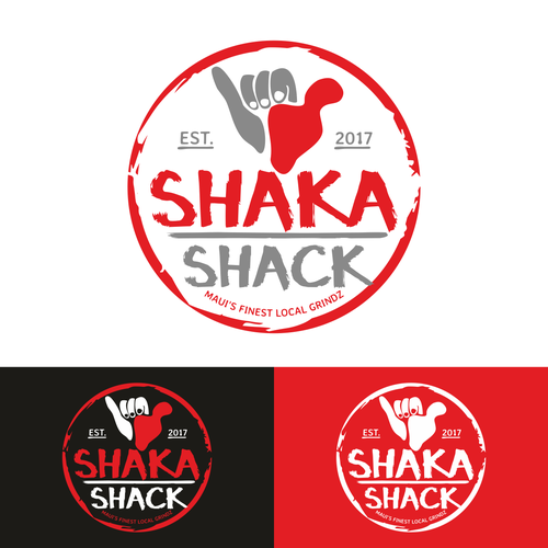 Diseño de Shaka Shack - Maui Food Cart Franchise Logo de Bender Design