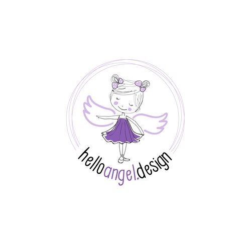 Diseño de Design fun branding pack for little girl's dress brand (logo, biz card, clothing tag, shopping bag) de nemax