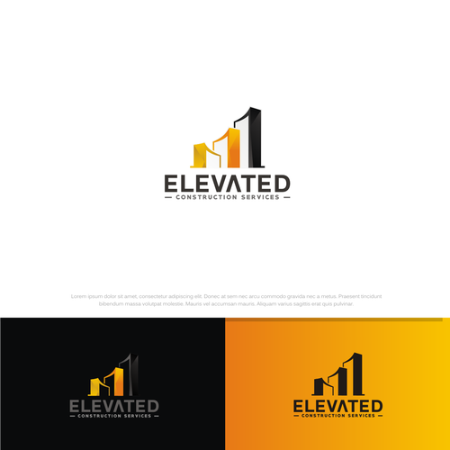 Create a Simple, Memorable, Enduring, and Versatile logo for Elevated Construction Services Design by D'graphic Studio