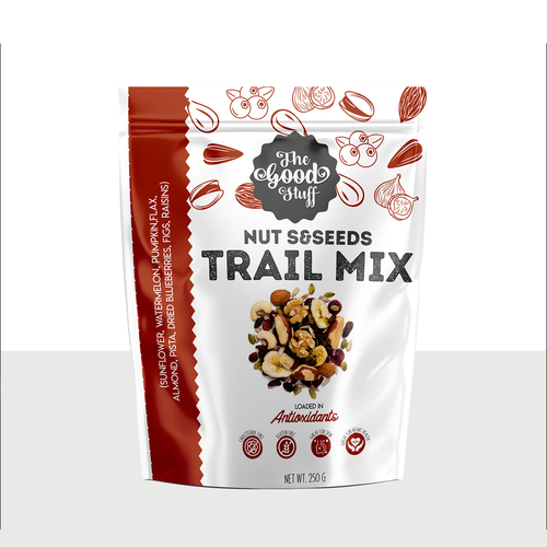 Design a standout packaging for a Nuts & Seeds Standee Pouch Design réalisé par kubrart