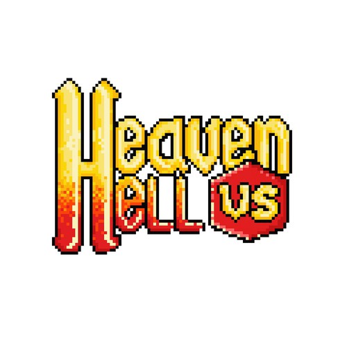 game logo: heaven vs hell Design by EduardC.