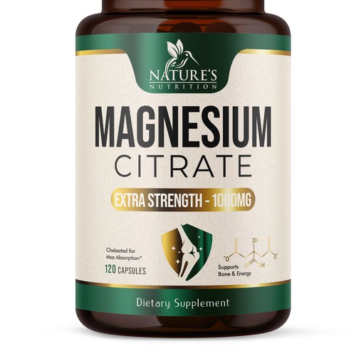 Premium Magnesium Citrate Design needed for Nature's Nutrition Design by UnderTheSea™