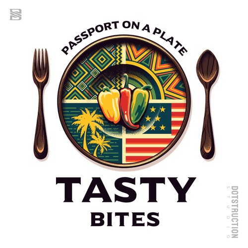 Design a Bold, Soulful Logo for Tasty Bites – Caribbean Meets Southern Comfort Design by Dotstruction Studio