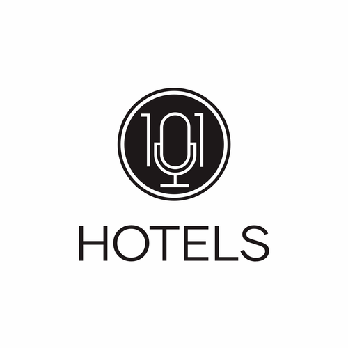 Create a logo for a podcast called - Hotels 101 - incorporate a hotel in the logo Design by Ghouvan