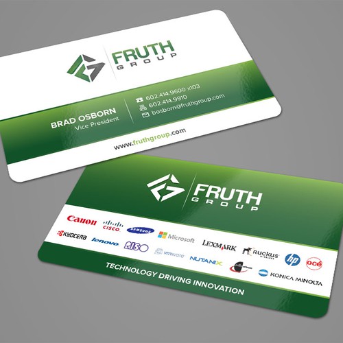 New High Tech Business Cards for High Tech Company Diseño de Fachri Iffat