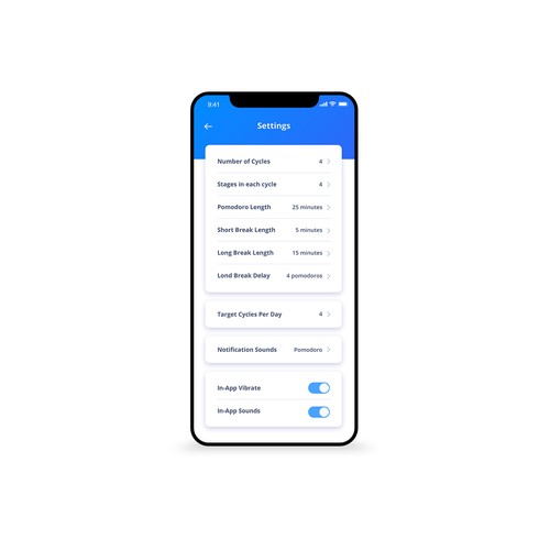 Design a beautiful Pomodoro app Design by M/Z