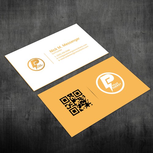 Modern Business Card Design for Electric Energy and Solar Company Design by RENEXIT