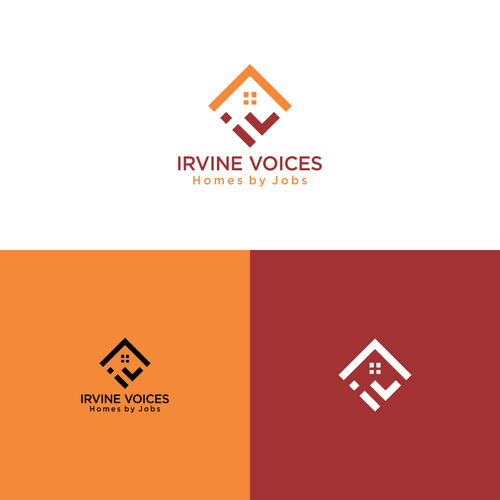 Irvine Voices - Homes for Jobs Logo Diseño de coffeeandglory