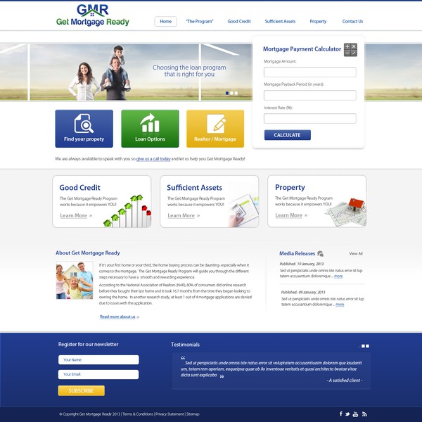 Create an awesome website for the next big thing....