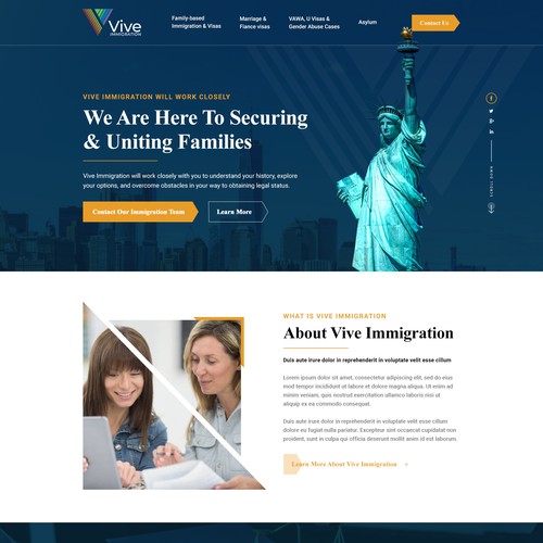 Design di Immigration Work Permit Site Focused Redesign di OMGuys™