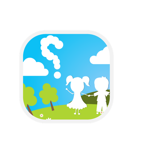 Create an visually stunning app icon to attract young kids (to a wholesome app!) Design by MAM2