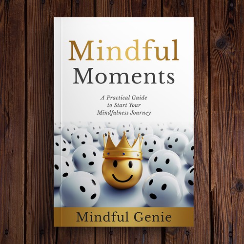 Catchy book cover design for my mindful meditation book. Design by DZINEstudio™