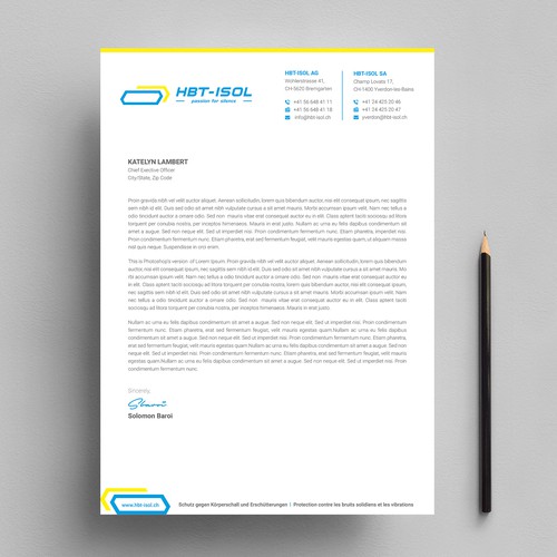 Implement the new logo on all our business papers-ontwerp door TanLearn