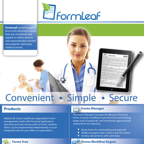 Create the next brochure design for FormLeaf Design por V.M.74