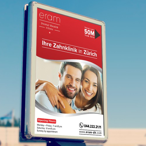 Create a eyecatching poster for a leading dental clinic. Design by Kristya Nugraha
