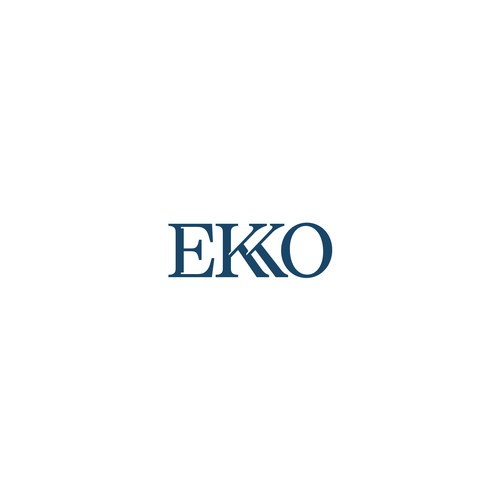 SIMPLE LOGO - ekko Letters then dm after Design by Jack in Black