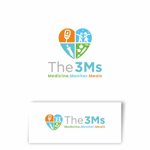 Logo for National Type 1 Diabetes Behavioral Health Research Study “3Ms 2.0” Design by Hoki™