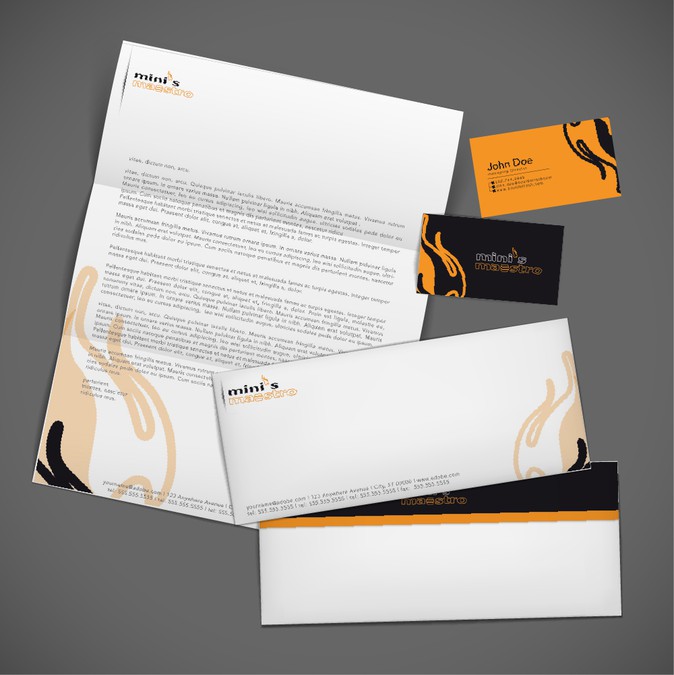stationery for Restaurant Stationery contest