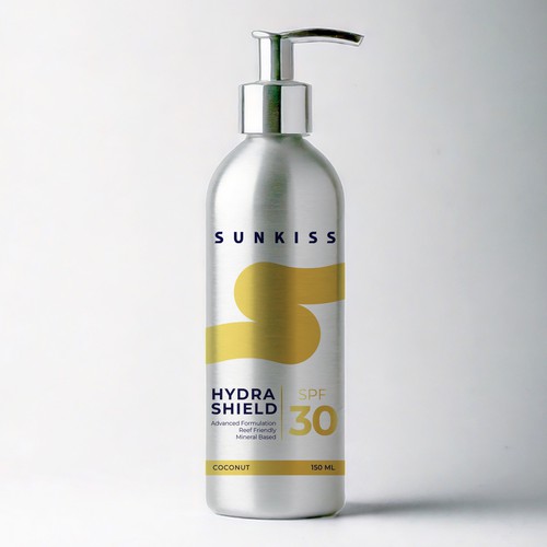 Luxury Sunscreen Label Design by Yachi Studio