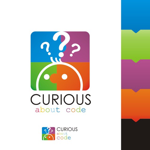 Design di Curious About Code di Mirza Rifaldi