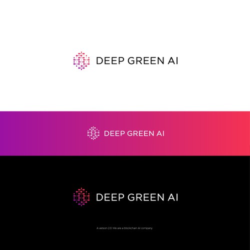 Blockchain AI logo v2.0 redesign Design by benyairdesign