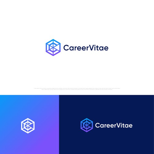 Logo for new tech platform showcasing dynamic CVs Design by Syarif Maulana