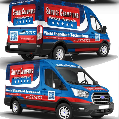 Van Wrap For Service Company Design by Heartmodjo