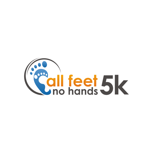 Create the next logo for All Feet, No Hands 5k Design von tasa