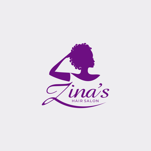 Showcase African Heritage and Glamour for Zina's Hair Salon Logo Design von Ok Lis