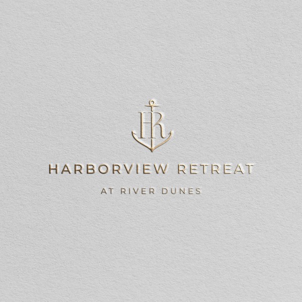 "Harborview Retreat" logo design