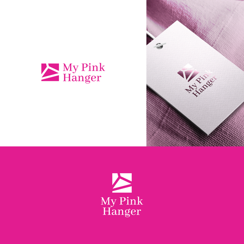 Stylist in Need of Iconic Pink Hanger Logo Design by Marko_Design