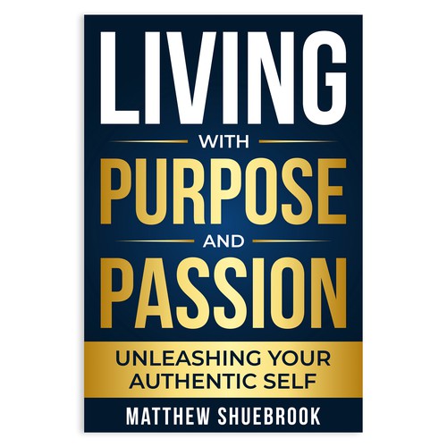 Living With Passion and Purpose Book Cover Design Design by Unboxing Studio