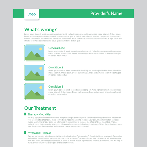 Design a Template for our Patient Handouts Brochure contest