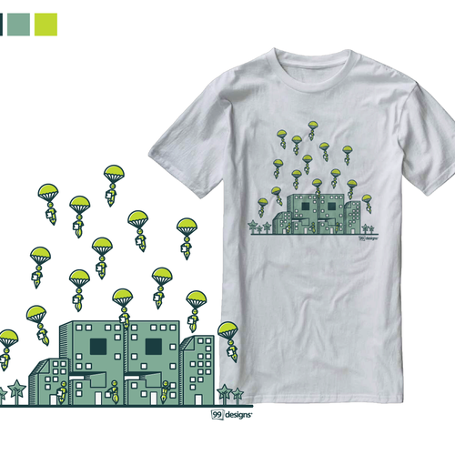 Create 99designs' Next Iconic Community T-shirt デザイン by cissy ( Qilart )