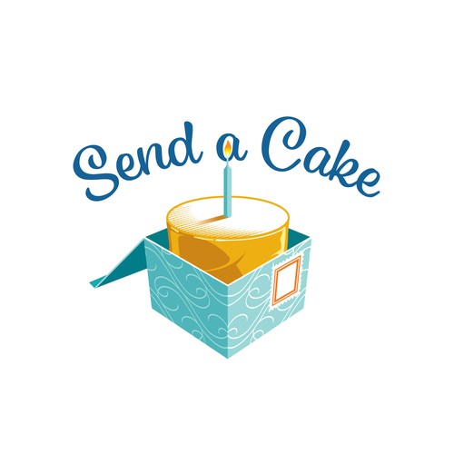 Send A Cake needs a gorgeous fun logo Design by gcsgcs