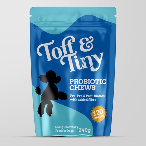 Pouch packaging design - Probiotic Chews for dogs Design by Fredrick Balois